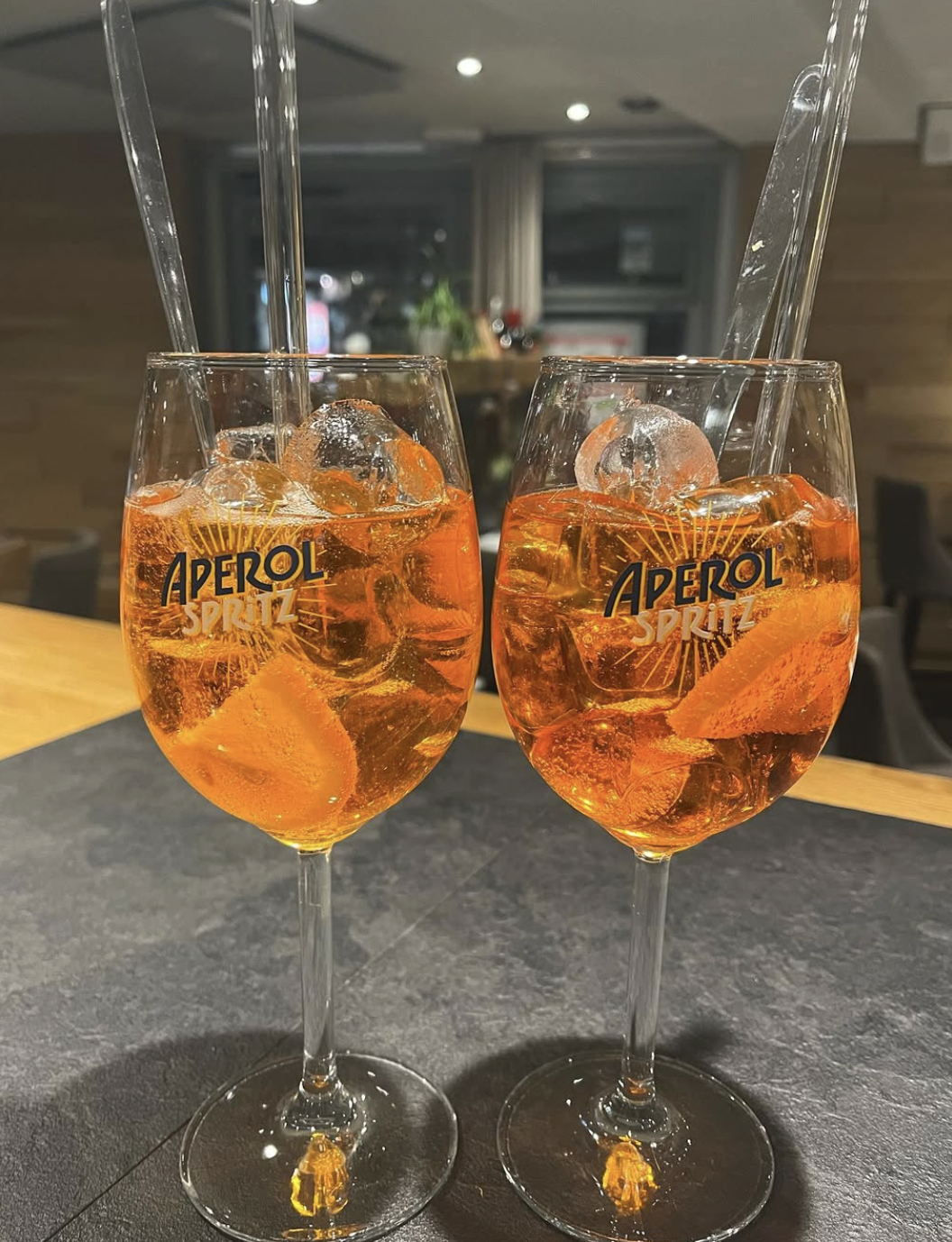 Aperol Spritz au comptoir de La Storia